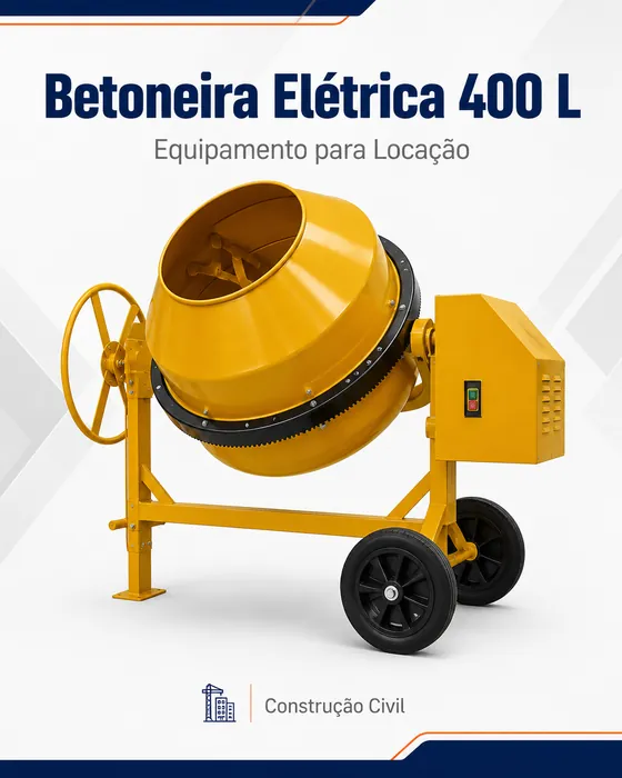 Betoneira Elétrica 400L