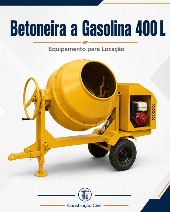 Betoneira a Gasolina 400L