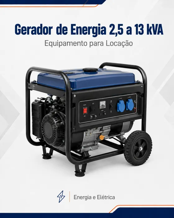 Gerador de Energia 2,5 a 13 kVA