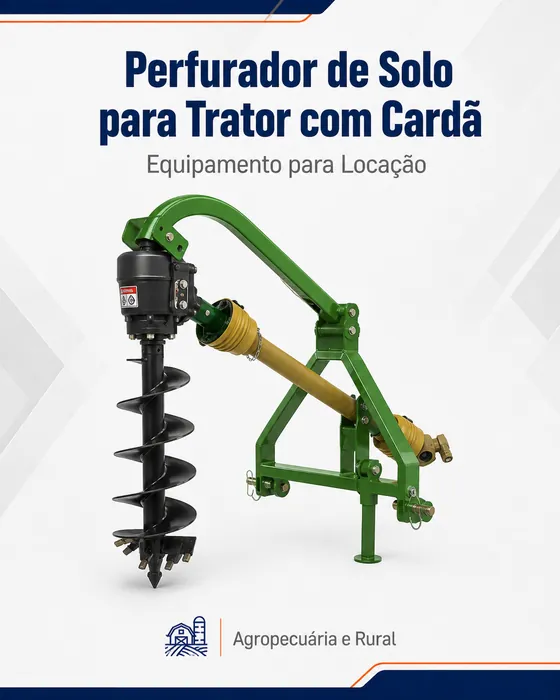 Perfurador de Solo para Trator com Cardã